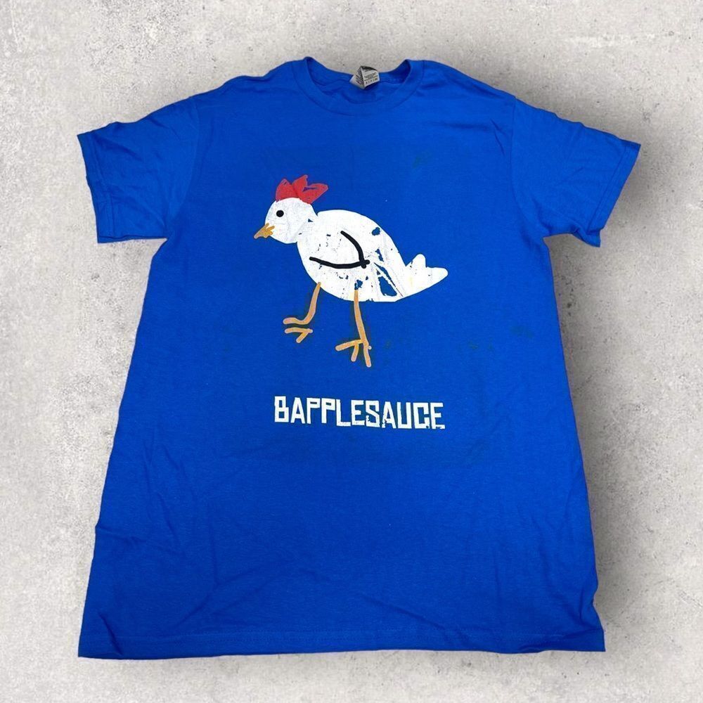 Bapplesauce Men’s Royal Blue Short Sleeve Graphic Tee Size Small
